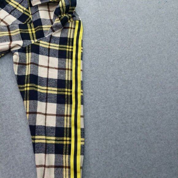 Brooklyn Standard Button Shirt Yellow Plaid  XL  Yellow Black Stripes on Sleeves - Picture 14 of 15